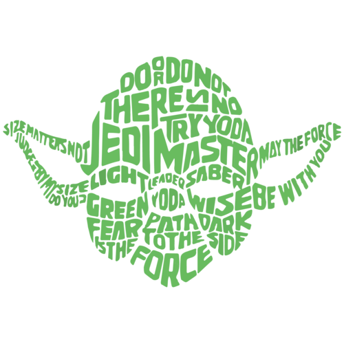 Yoda Logo - Yoda Typography - Star Wars T-Shirt shirt