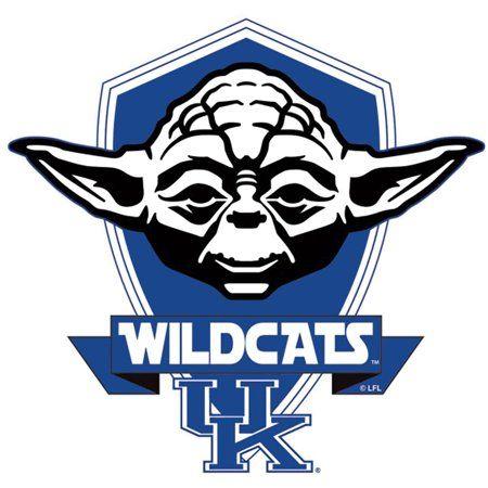 Yoda Logo - Kentucky Wildcats Yoda Star Wars Logo Perfect Cut Decal Colored