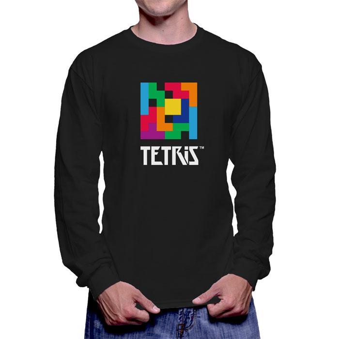 Tetris Logo - Tetris Logo Long Sleeve T-Shirt – Jack Of All Trades Clothing