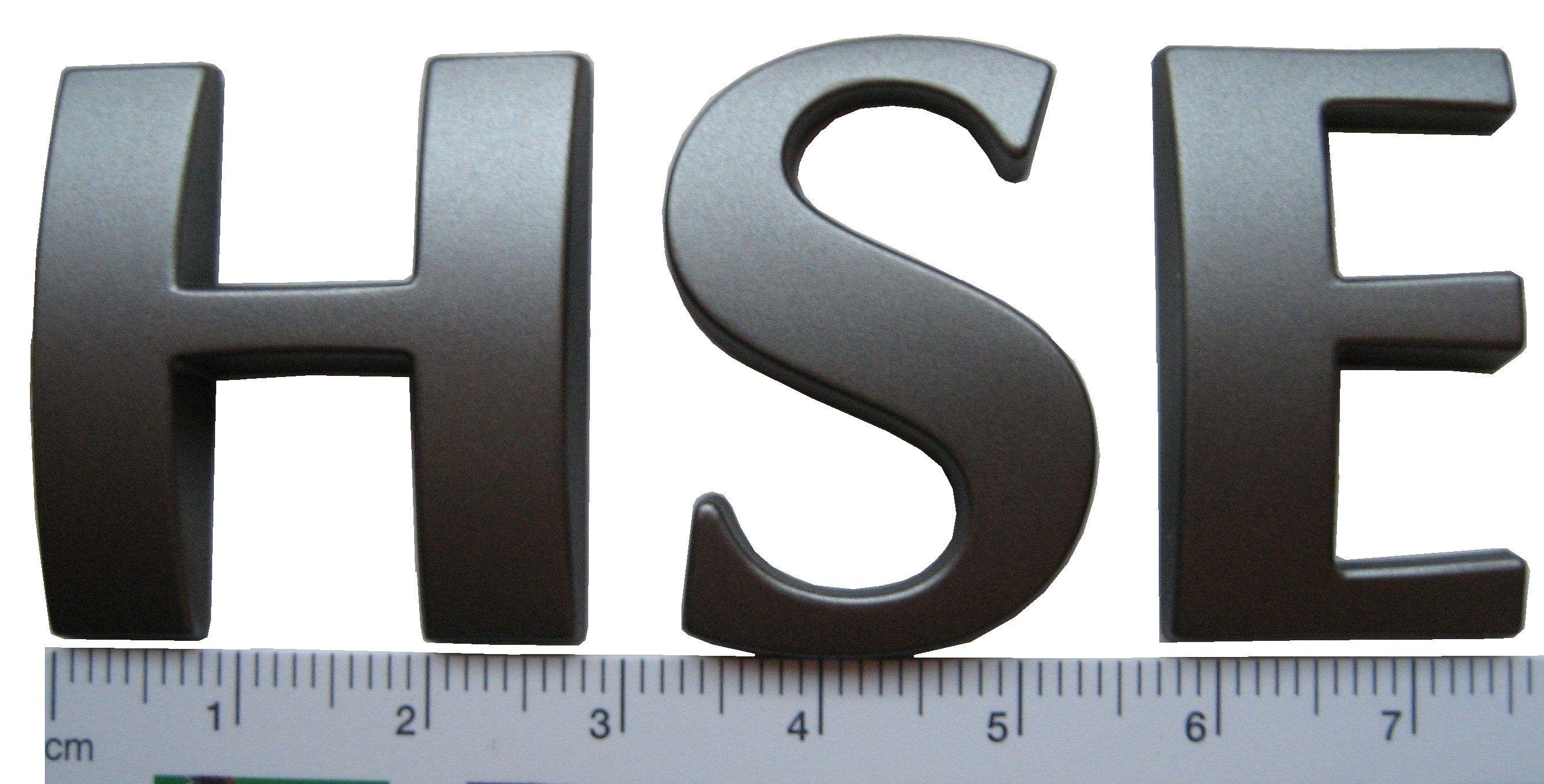 HSE Logo - Brunel Grey Letters HSE logo for Range Rover L322 diesel/V8 ...