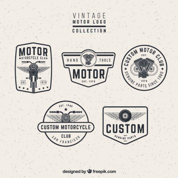 Motor Logo - Vintage motor logos Vector