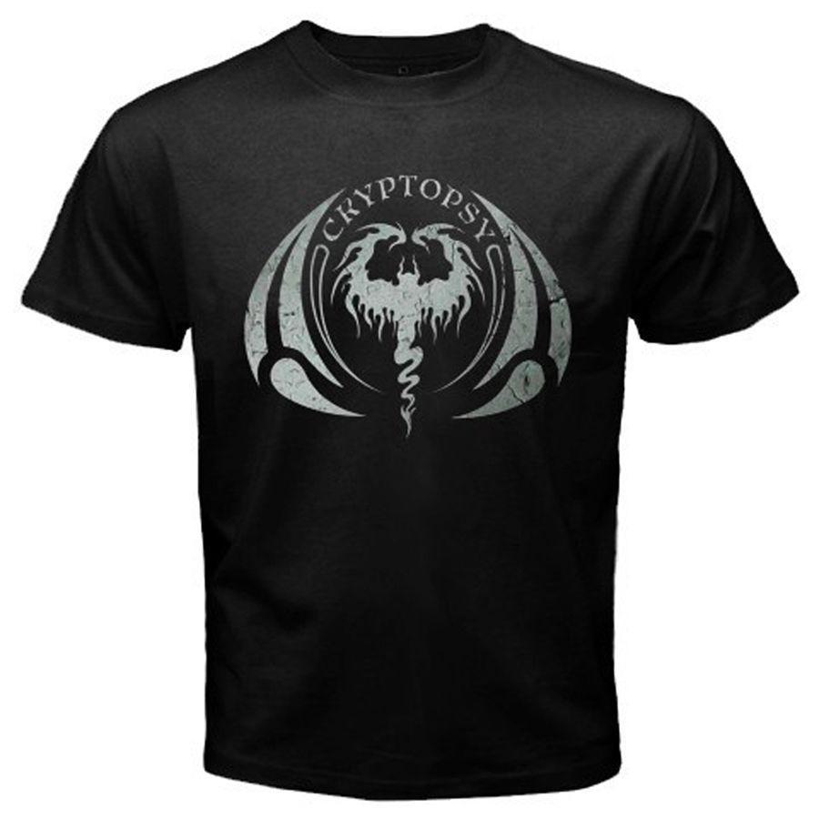 Cryptopsy Logo - New CRYPTOPSY Logo Death Metal Rock Band Men'S Black T Shirt Size S
