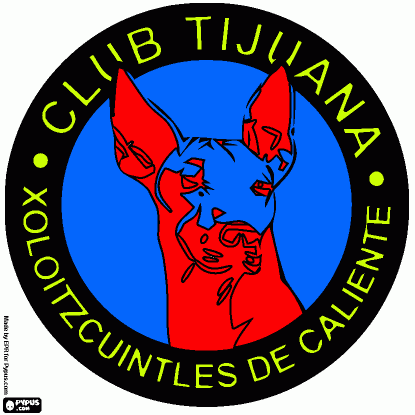 Tijuana Logo - Logo of the Clu coloring page, printable Logo of the Clu