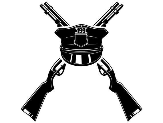 Cop Logo - Police Logo 3 Shotgun Officer Hat Cap Cop Law Enforcement
