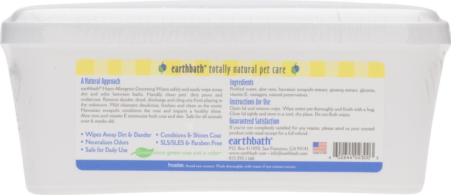 Earthbath Logo - Earthbath Hypo-Allergenic Grooming Wipes for Dogs & Cats, 100 count ...