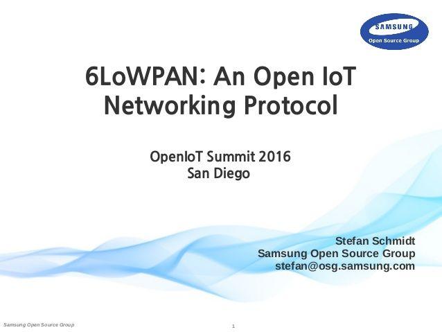 6LoWPAN Logo - 6LoWPAN: An Open IoT Networking Protocol