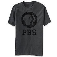 Shoppbs.org Logo - PBS P Head Logo T Shirt Unisex (Charcol) Large.org