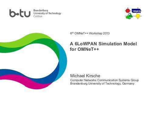 6LoWPAN Logo - A 6LoWPAN Simulation Model for OMNeT++ - International ...