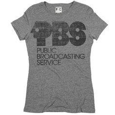 Shoppbs.org Logo - PBS P Head Logo Women's Fitted T Shirt (Charcoal).org