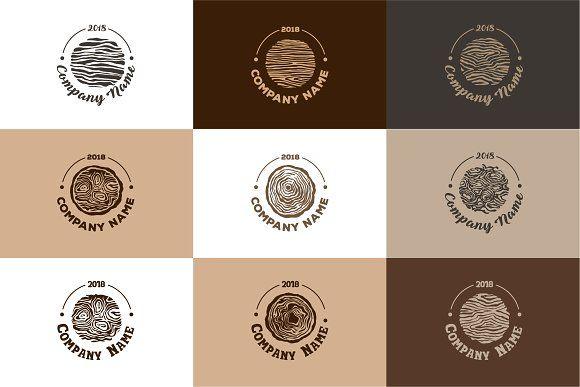 Texture Logo - Wood and timber texture symbol logo ~ Icons ~ Creative Market
