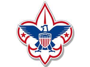 Scouting Logo - 4x4 inch Boy Scouts Logo Shaped Sticker - america scout scouting ...