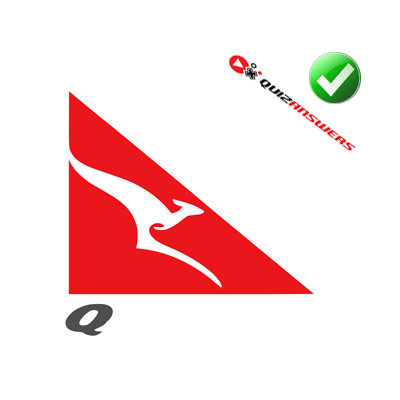 Red Triangle with Kangaroo Logo - Kangaroo Red Triangle Logo Logo Designs