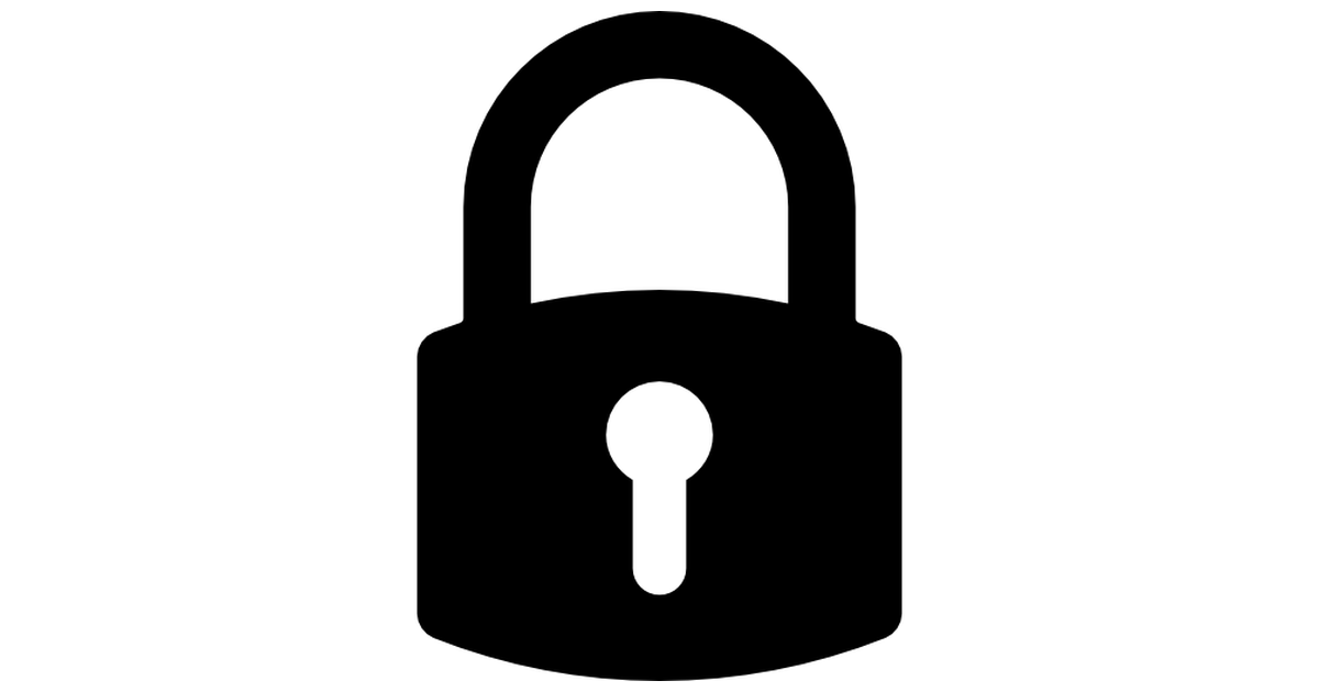 Lock Logo - Lock symbol for interface - Free interface icons