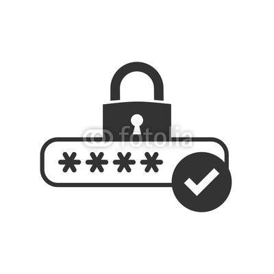 Padlock Logo - Lock, login, password, safe, security icon. Vector illustration ...