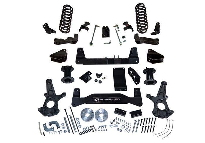 Superlift Logo - 6.5 Lift Kit 16 Tahoe Yukon 1500 4WD W OE CAST Steel Ctrl