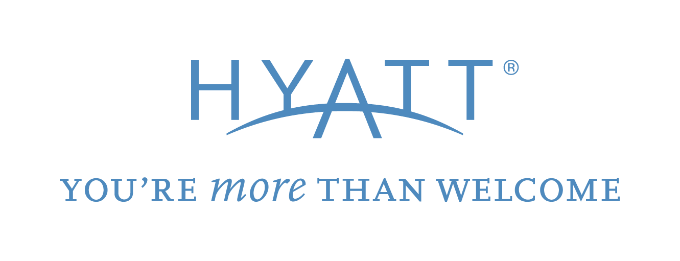 Hyatt Logo - Blue Hyatt Logo with You're More Than Welcome