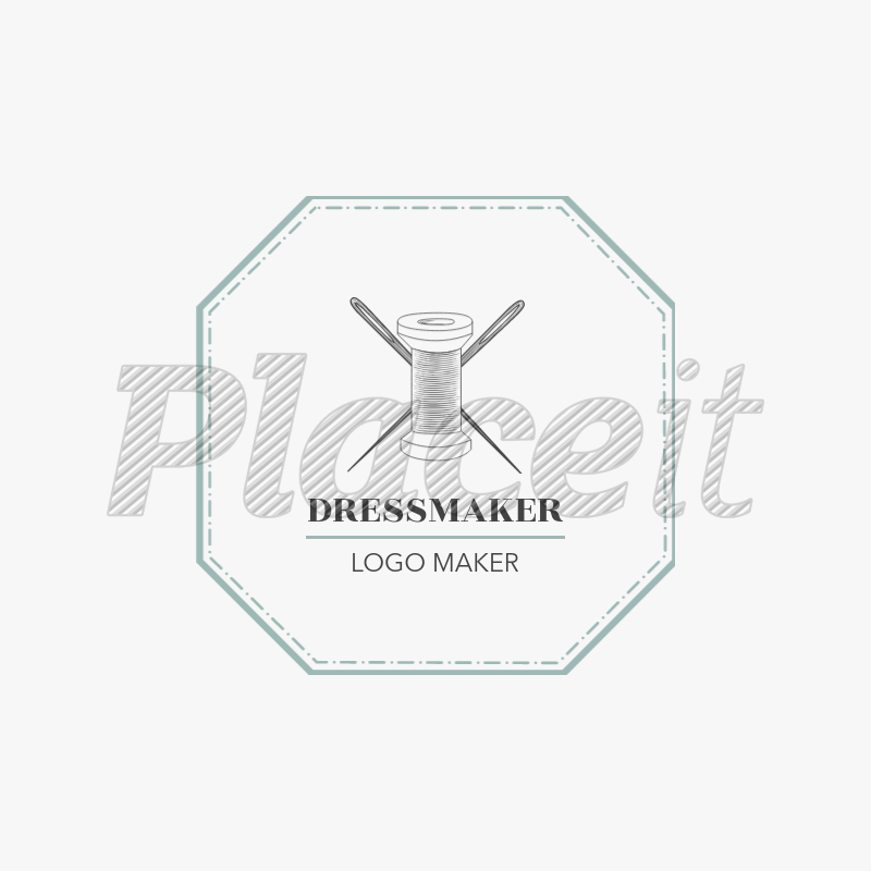 Dressmaker Logo - Placeit - Minimalist Dressmaker Logo Template