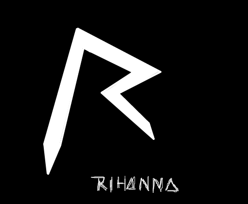 Rihanna Logo - Rihanna Logo - Desenho de goulding_ - Gartic