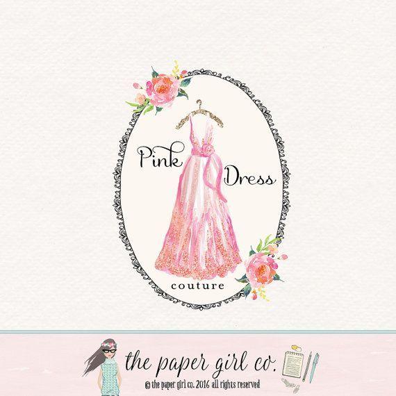 Dressmaker Logo - Bow shop logo boutique logo little girl logo premade logo ...