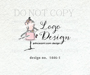 Dressmaker Logo - 1446-1 Sewing logo, handmade clothes logo, Dress dummy logo, tailor ...