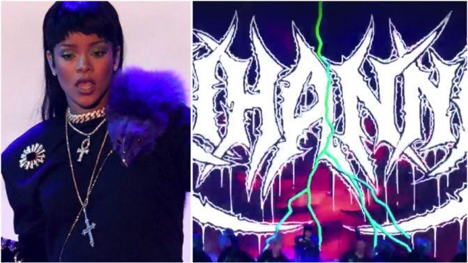 Rihanna Logo - Here's How The Internet Is Reacting To Rihanna's New Metal-Inspired ...