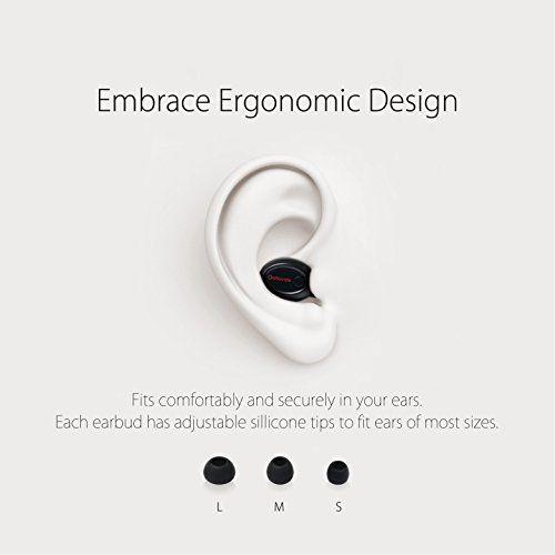 Earbud Logo - GoNovate G8 Bluetooth Earbud, 6 Hour Playtime w/ 2 x