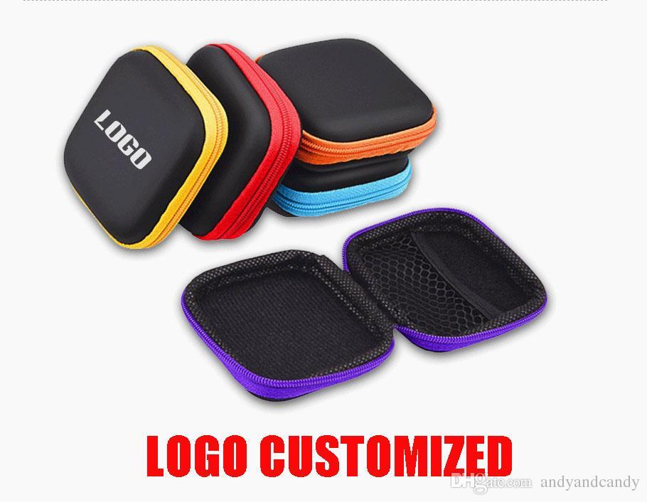 Earbud Logo - 2019 LOGO Custom Earbud Cases Pocket Earbud Travel Carrying Case For ...