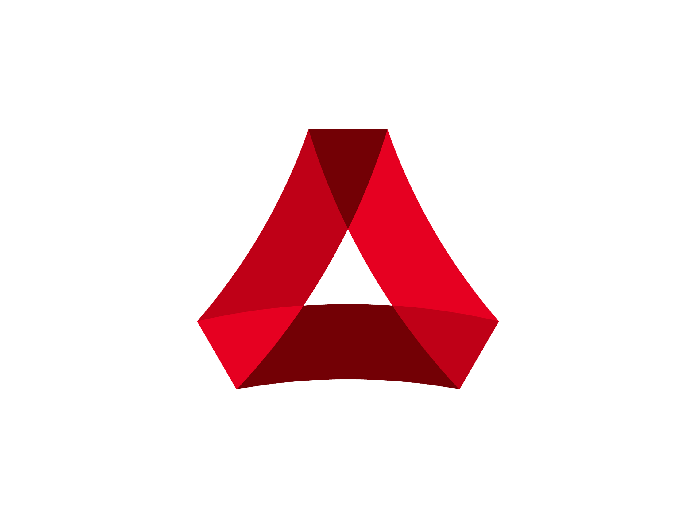 Red Triangle with Kangaroo Logo - Red and white triangle Logos