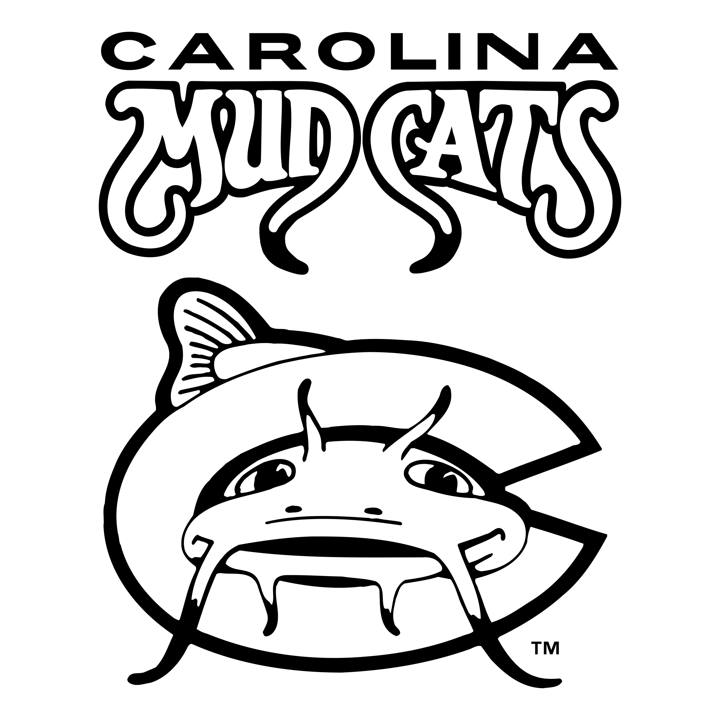 Mudcats Logo - Carolina Mudcats Logo PNG Transparent & SVG Vector