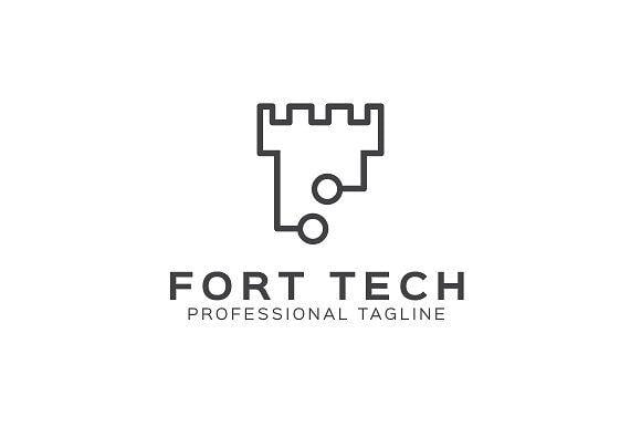 Fort Logo - Fort Tech Logo Template ~ Logo Templates ~ Creative Market