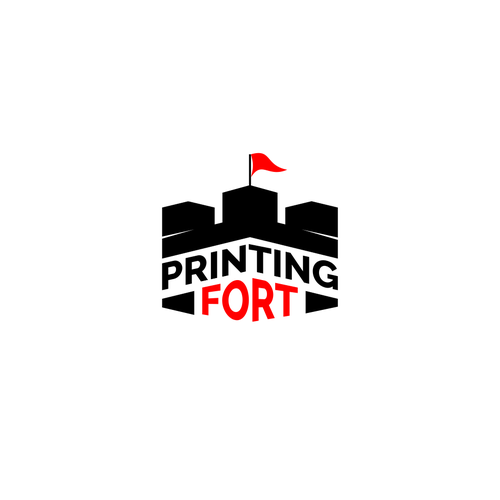 Fort Logo - Printing Fort logo design- screen printing co. Logo design contest
