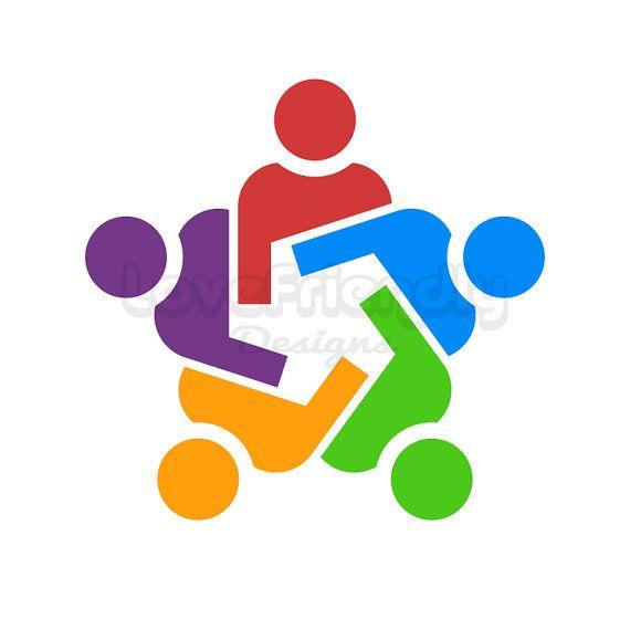 Union Logo - People group union logo clip art. Concept for a friendship, teamwork