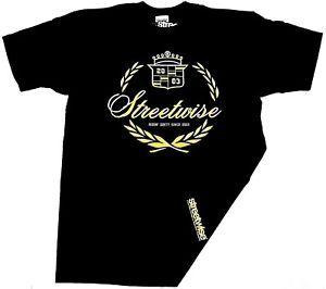 Streetwise Logo - Details about STREETWISE CADDY T-shirt Vintage Wreath Gold Logo Tee Men  L-4XL Black NWT