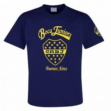 Cabj Logo - Amazon.com : Argentina Boca Juniors CABJ Crest T Shirt : Sports