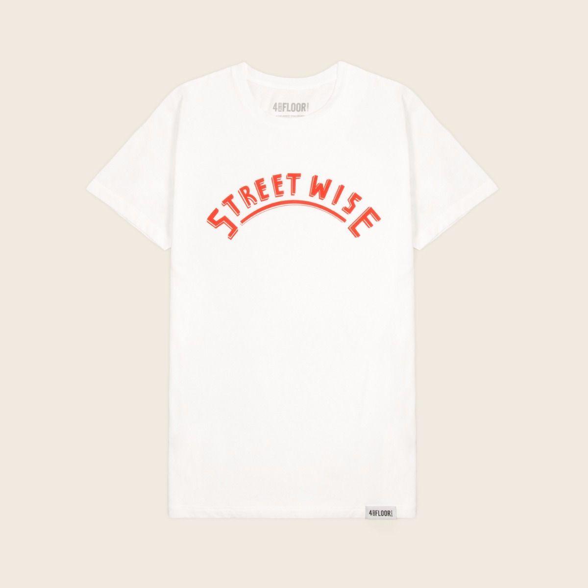 Streetwise Logo - 4 To The Floor - Streetwise Records Mens White T-shirt
