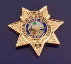 DJJ Logo - Florida Department of Juvenile Justice Office Mini Badge Lapel Pin