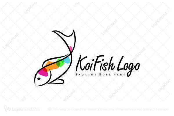 Fishpond Logo - Exclusive Logo 36627, Koi Fish Logo | Huga logo for sale