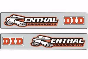 Renthal Logo - Swingarm Motocross Graphic Sticker Logo Adhesive Decal DID RENTHAL 2 ...