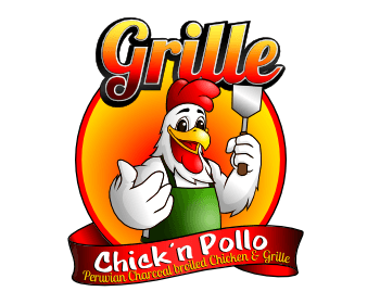 Pollo Logo - Logo design entry number 14 by GreenAndWhite. Grille Chick'n Pollo