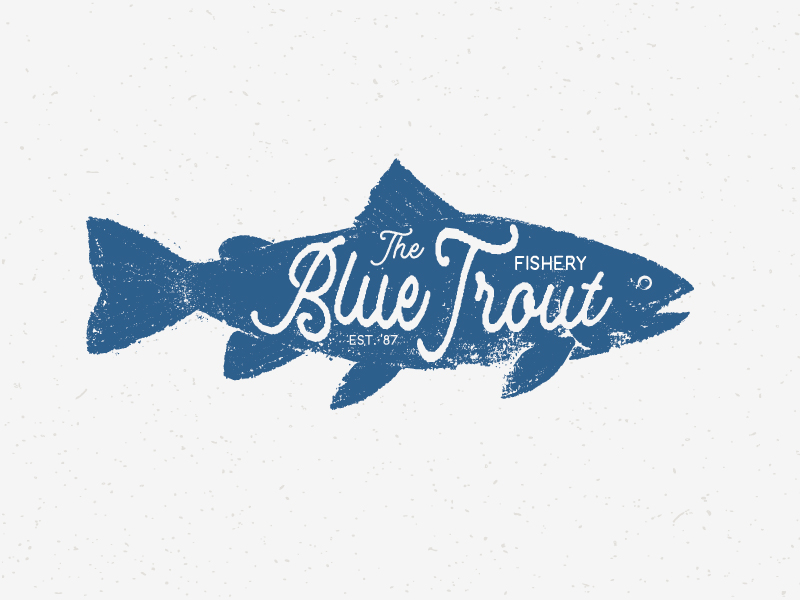 Trout Logo - The Blue Trout logo by Delavallade Jean Philippe | Dribbble | Dribbble