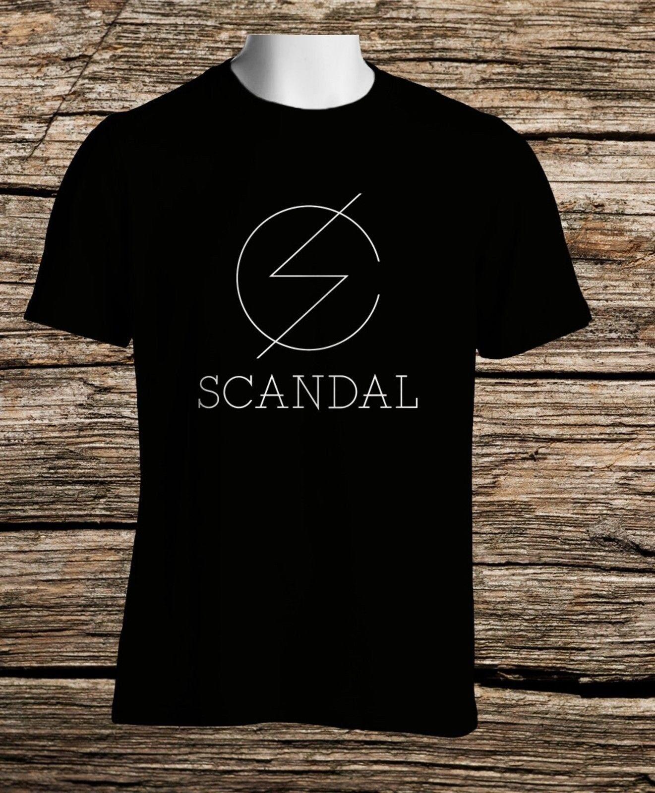 Scandal Logo - Scandal Logo Black T Shirt Yellow Tour Japan Girls Rock Band S To