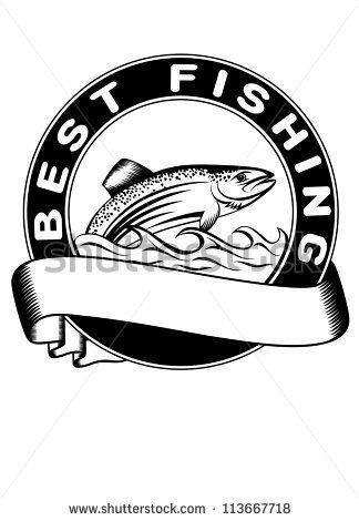Trout Logo - Trout logo - image stock | Fish | Pinterest | Fish, Scroll saw ...
