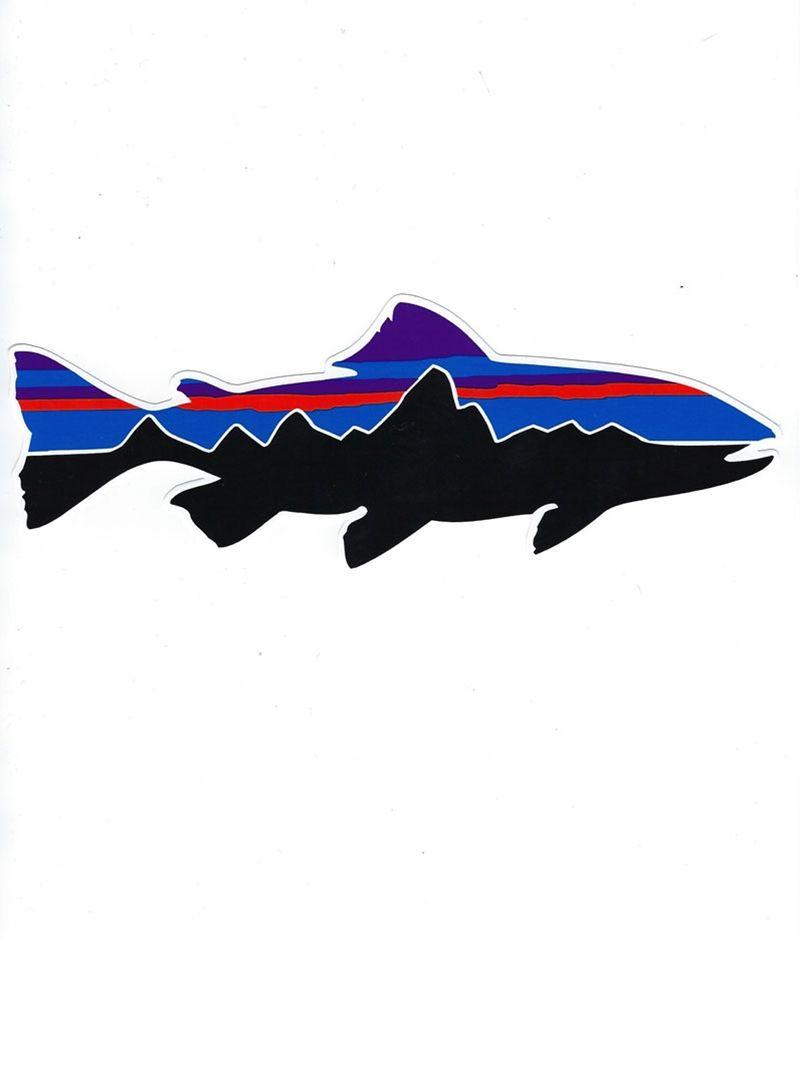 Trout Logo - Patagonia Fitzroy Trout Sticker