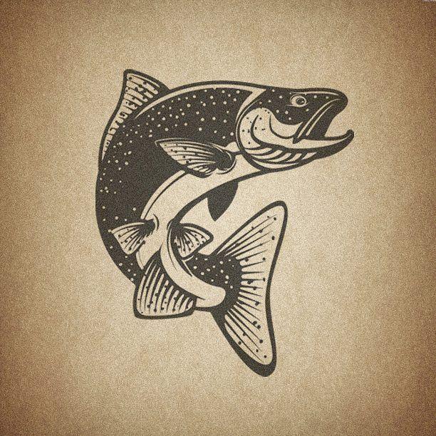 Trout Logo - Salmon #salmon #fish #salmonfish #trout #vector #image #fishing ...