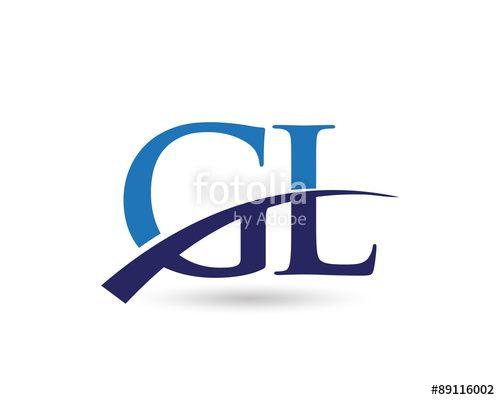 GL Logo - GL Logo Letter Swoosh Stock Image And Royalty Free Vector Files