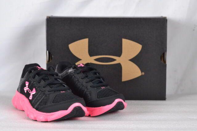 Assert6 Logo - Under Armour Assert 6 GPS Black Pink 12 M 29.5 Girls Tennis Shoes | eBay