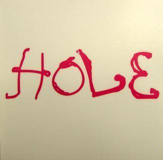 Hole Logo - Hole - Logo Window Sticker