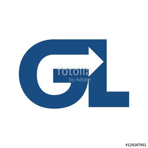 GL Logo - GL logo vector. arrow logo. 