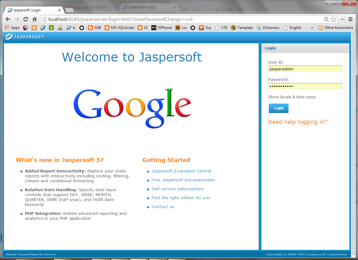 Jaspersoft Logo - Jasper Report Complete Solution: Jasper Server