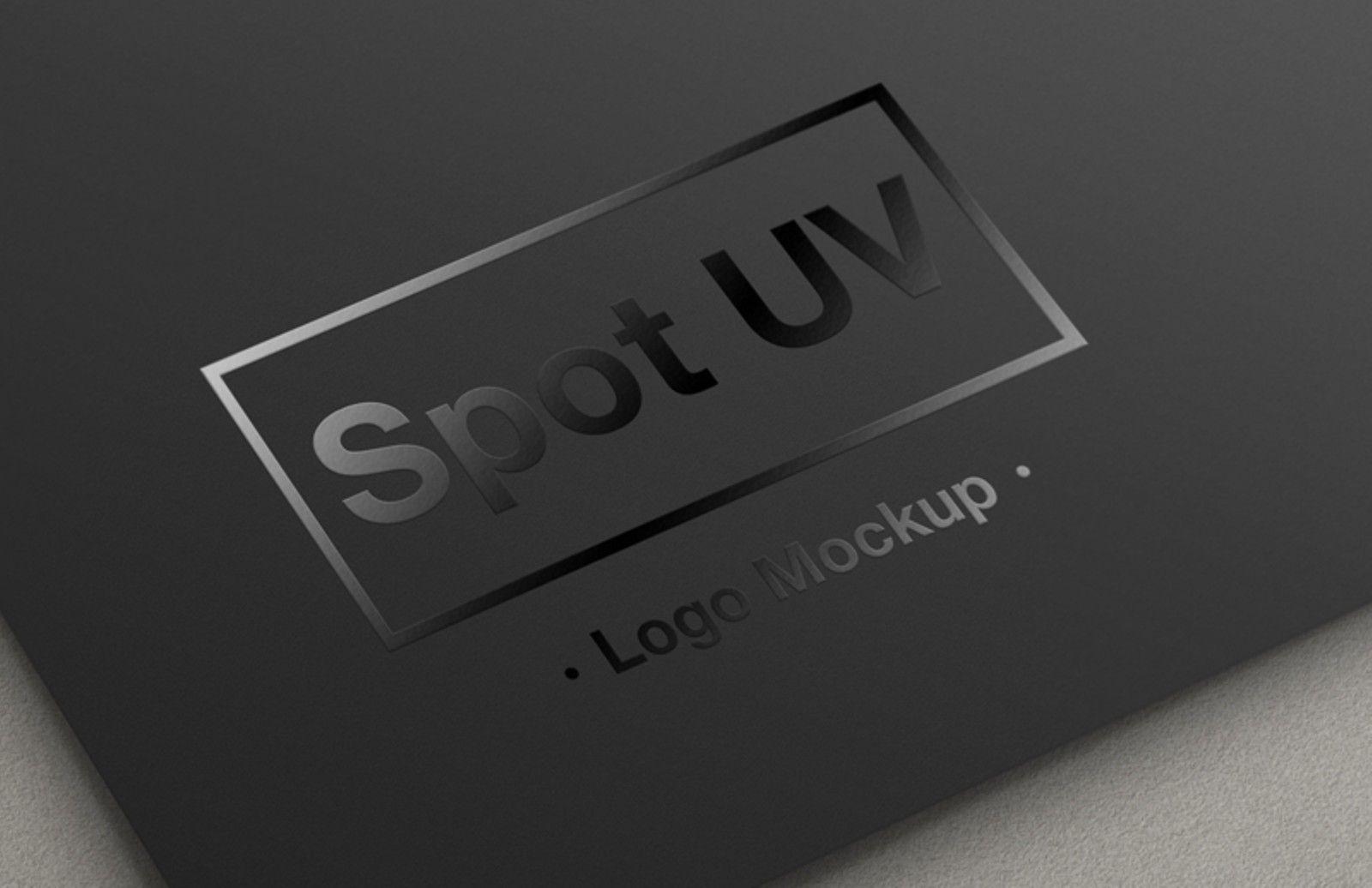 UV Logo - Spot UV Logo Mockup — Medialoot